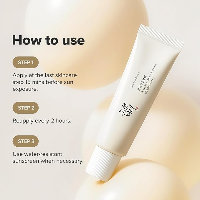 Beauty of Joseon – واقي شمس Relief Sun بالأرز والبروبيوتيك SPF50+ 50 مل - الصورة 3