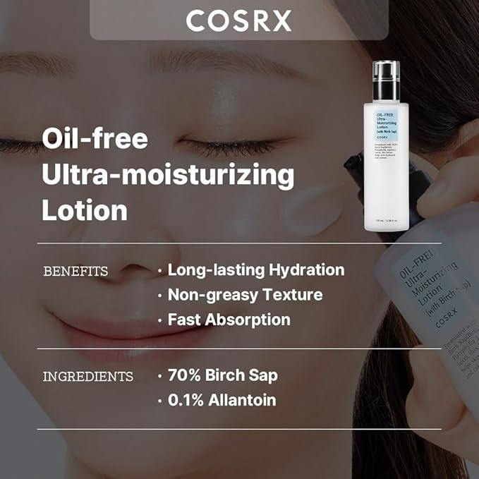 COSRX – لوشن مرطب يومي للوجه بعصارة البتولا خالي من الزيوت 100 مل - الصورة 4